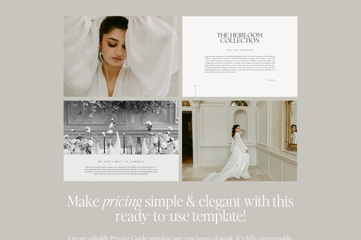 Wedding Photography Pricing Guide, a Marketing Template by Adam and Grace (Photo 3 of 23)