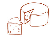 Vector Cheese Graphics, an Illustration by Dorey Kronick Art&Design (Thumbnail 11 of 22)