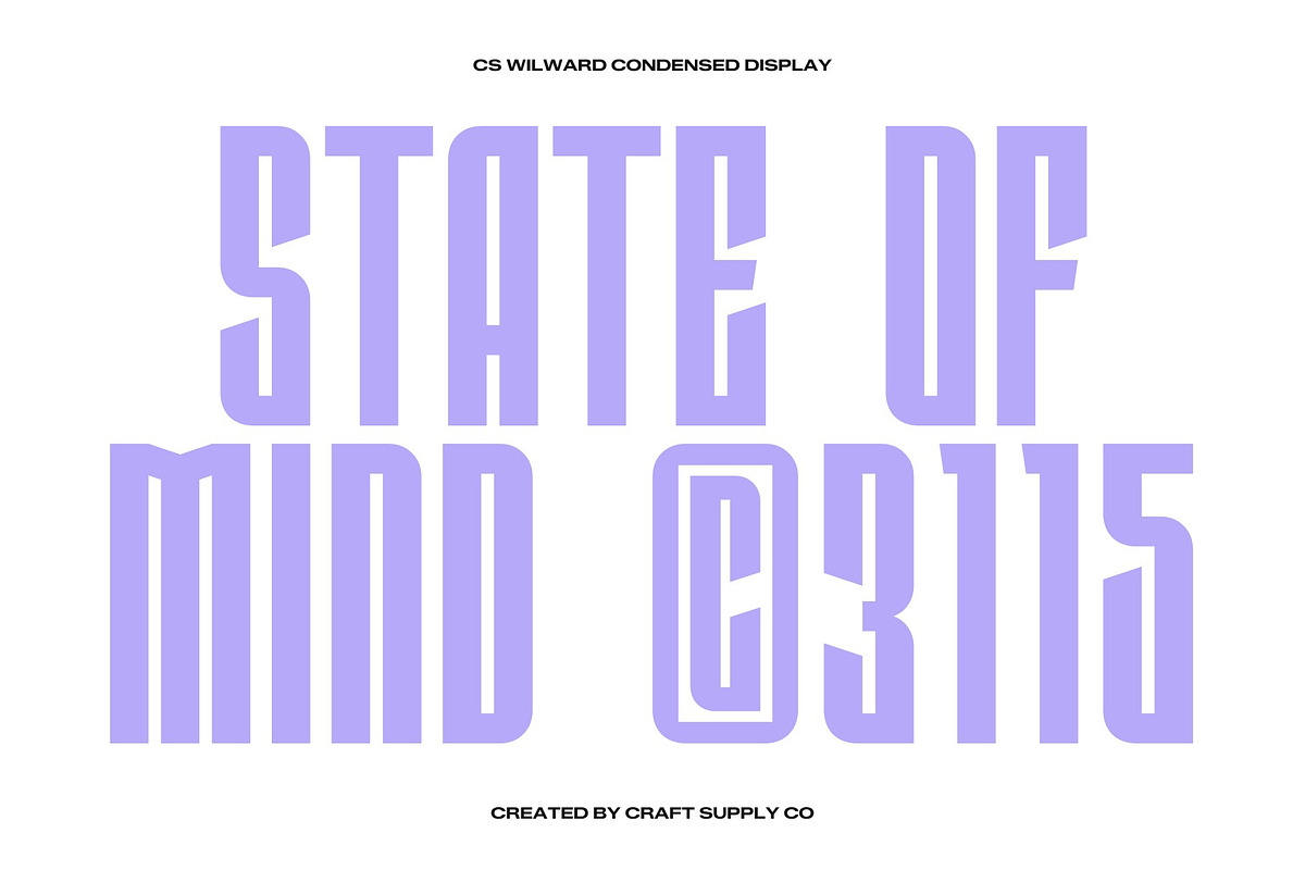 CS Milward – Condensed Font, a Sans Serif Font by Craft Supply Co. (Photo 5 of 8)