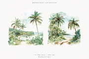 Watercolor Tropics, a Decorative Illustration by PeDe Designs (Thumbnail 9 of 13)