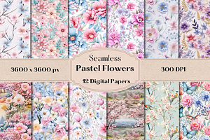 Seamless Pastel Floral Pattern