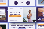 Fitness Coach Slide Deck Template, a Presentation Template by Mirely Creative Co (Thumbnail 1 of 9)