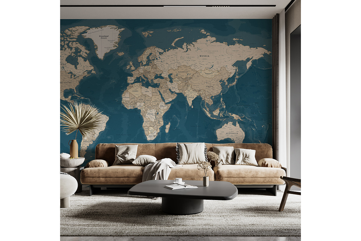 Vector World Map - Large&Detailed, an Illustration by PorcuPen Works (Photo 7 of 7)