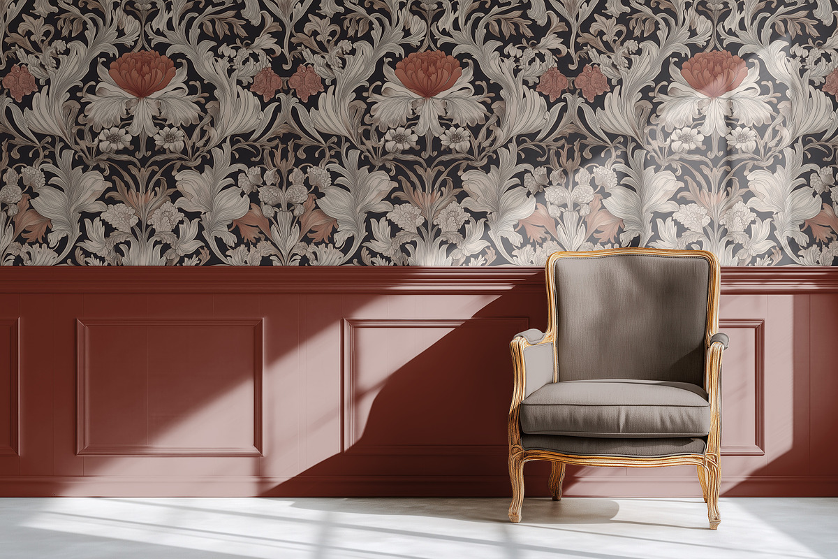 Vintage Wallpaper Paneling Mockup, a Household Mockup by 1001 mockups (Photo 8 of 8)