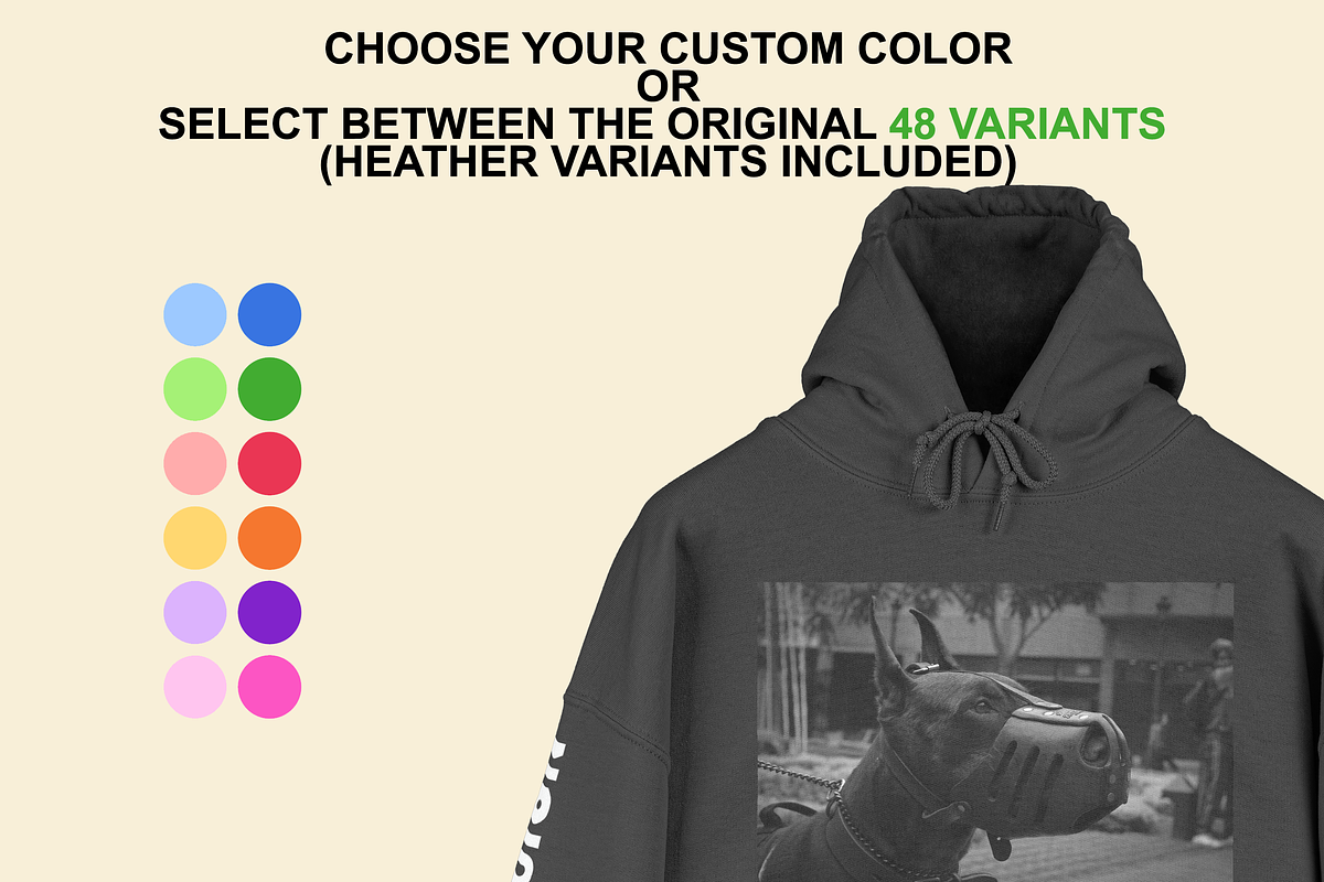 Gildan GI18500 Hanger Mockup, a Hoody Mockup by Infinity Mockups (Photo 7 of 10)