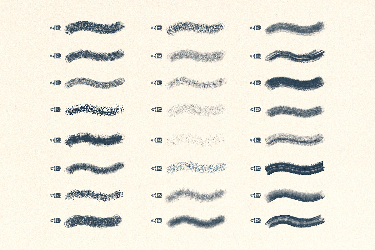 Texture Photoshop Brushes, a Brush Add-On by Design Squad (Photo 3 of 5)