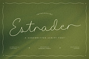 Estrader — A Handwritten Script Font, a Script Font by Almeera Std (Thumbnail 1 of 10)