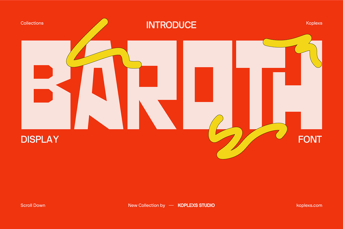 Baroth Font | Bold Display Typeface, a Sans Serif Font by Koplexs Studio (Photo 1 of 10)