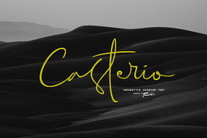 Casterio-Signature font