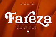 Fareza - Modern Serif Font, a Serif Font by RagamKata (Thumbnail 1 of 11)