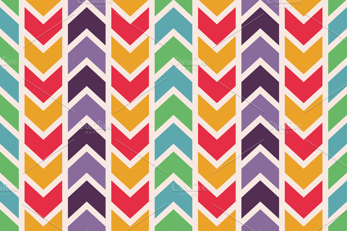 4 Chevron seamless patterns, a Pattern Graphic by Simple Patterns