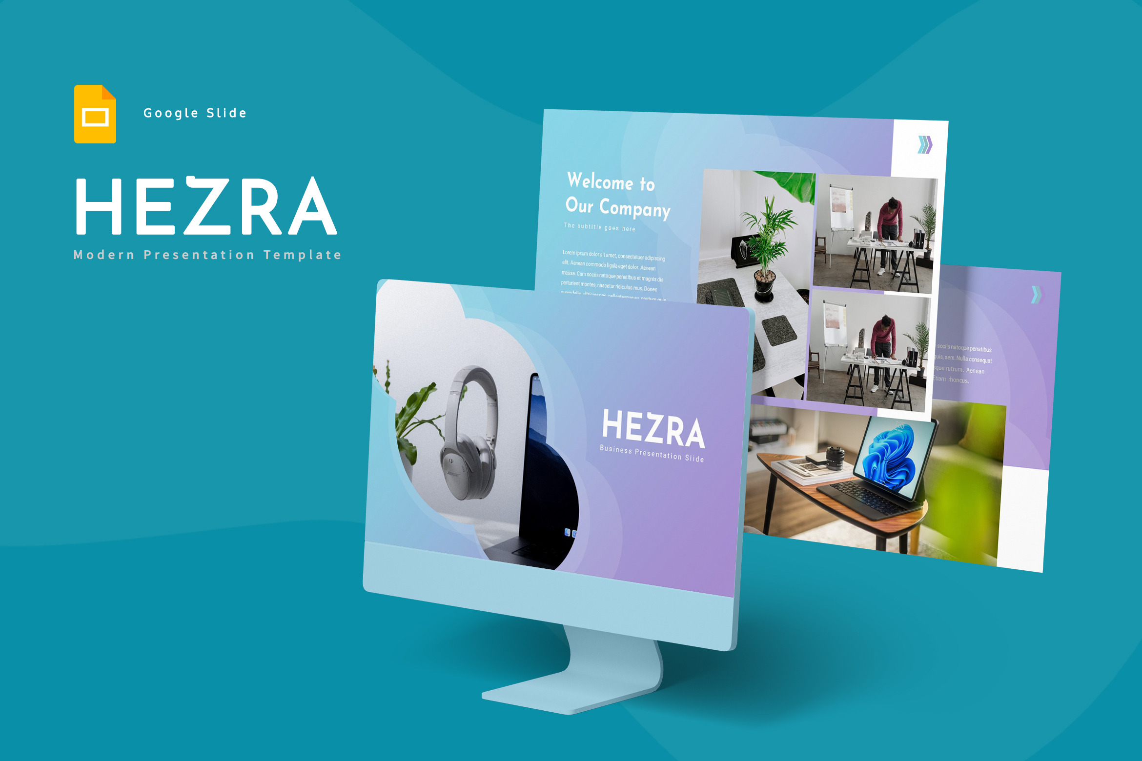 Hezra - Google Slide Template, a Presentation Template by AQR Studio