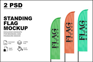 Flag Mockup, a Product Mockup by mockupbuys