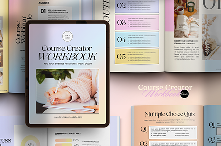 IRIS Course Creator Workbook, a Magazine Template by Creatif Foundry