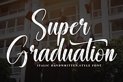 Super Graduation | Script Font, a Handwritten Font by Scratchones (Thumbnail 1 of 9)