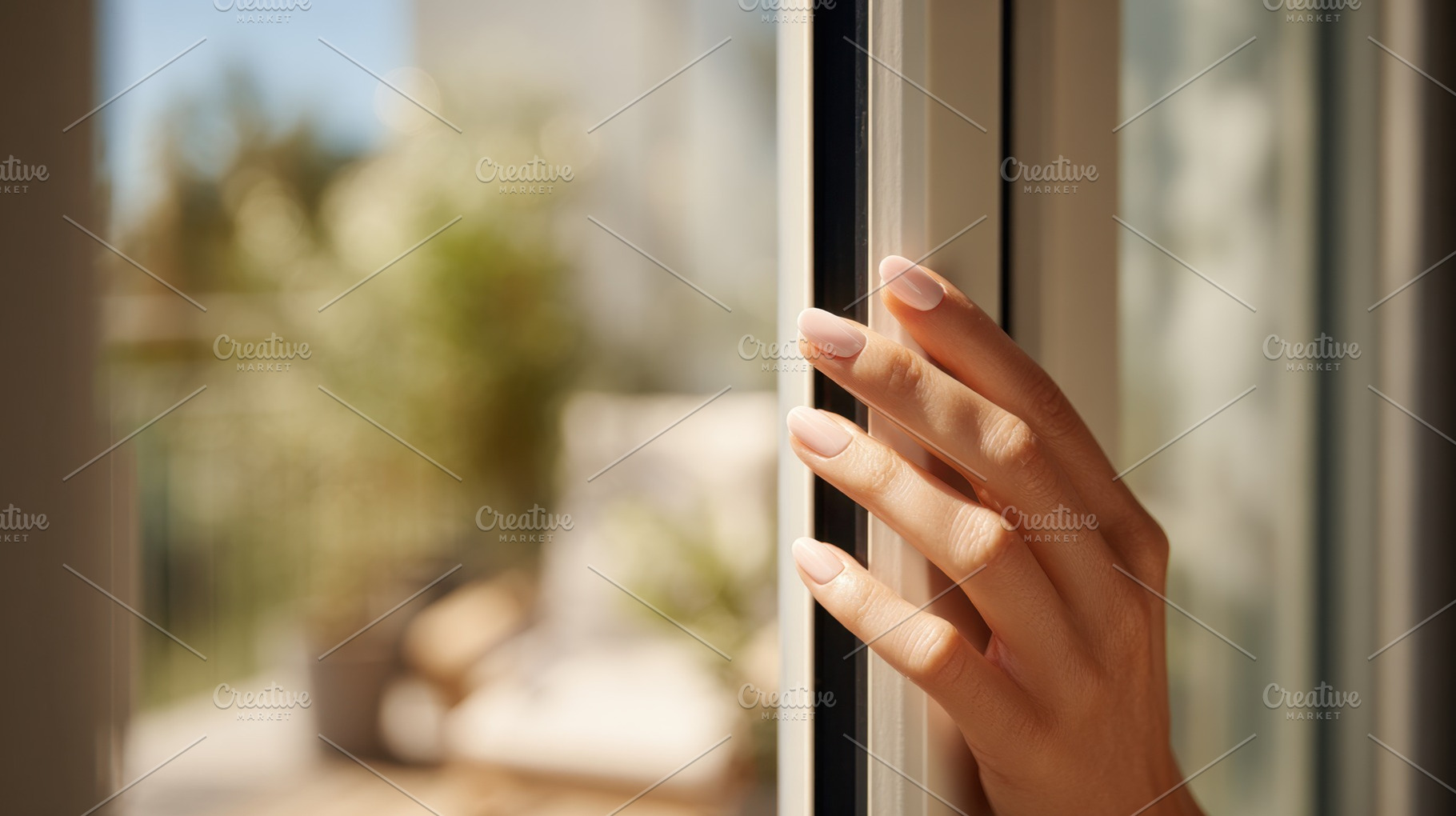 Hand reaching for the window, a Photo by Beautiful things