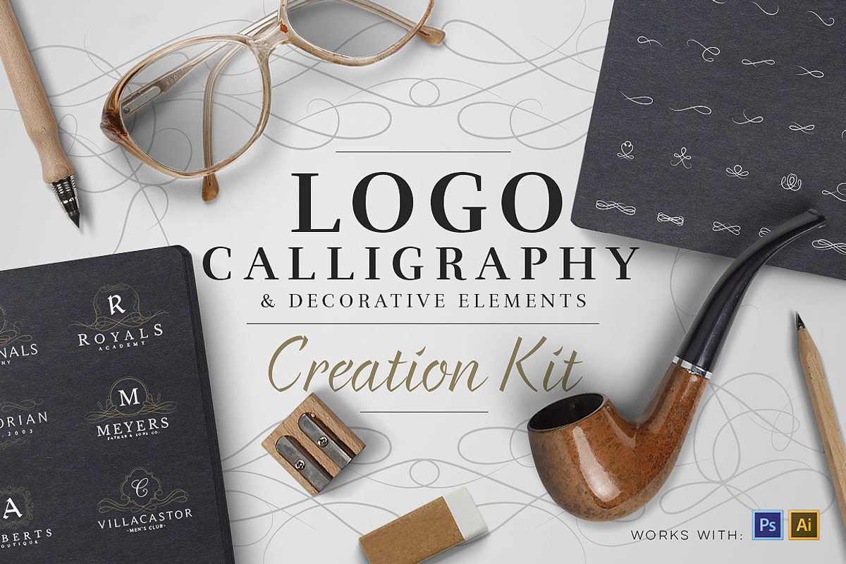 The Best Logo Creation Kit Bundle, a Branding & Logo Template by Graphicdome (Photo 55 of 145)
