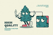 Retro Cannabis Illustration, an Object Illustration by Decoconio Design (Thumbnail 4 of 7)
