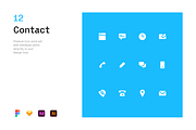 Contact - Solicons, a Solid Icon by Petr Bilek (Thumbnail 1 of 2)