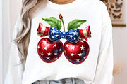 4th Of July Cherry Bow Clipart, an Illustration by SinaCreation (Thumbnail 6 of 9)