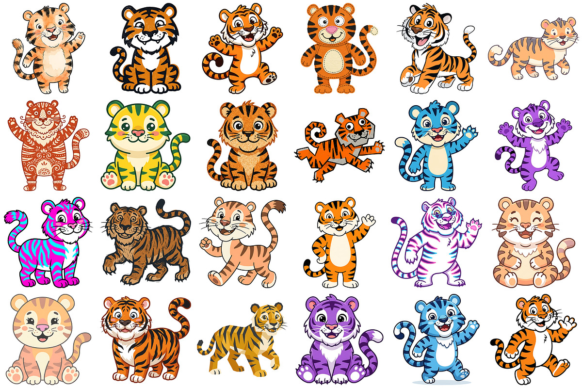 Tiger Clipart, an Animal Illustration by Forhadx5 (Photo 3 of 14)