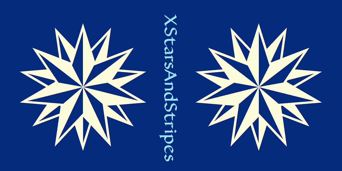XStarsAndStripes, a Symbol Font by Ingrimayne Type (Photo 1 of 5)