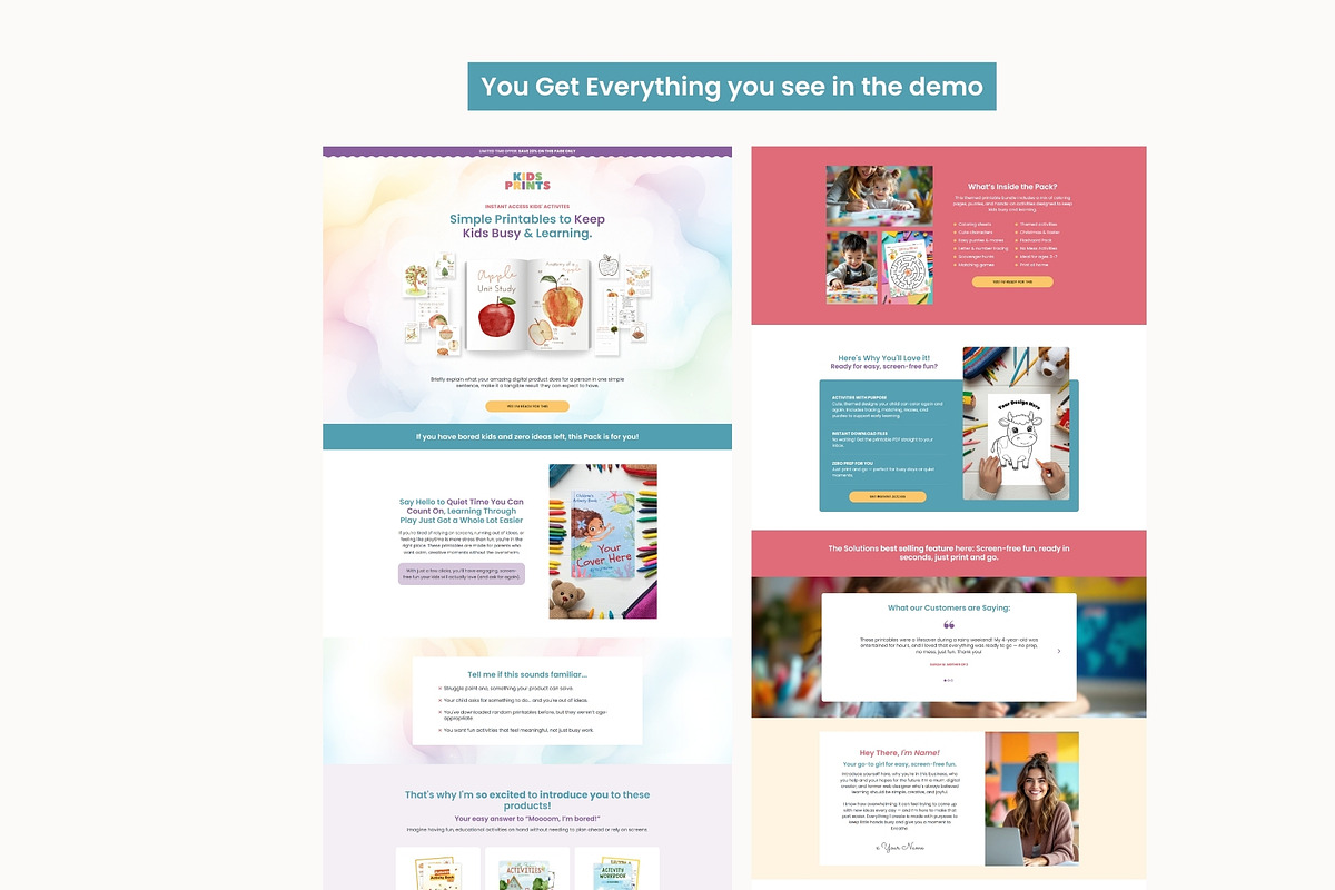 Kids Systeme Sales Funnel Template preview 7