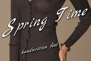 Written font family Spring Time, a Sans Serif Font by DutchDigitalDesign