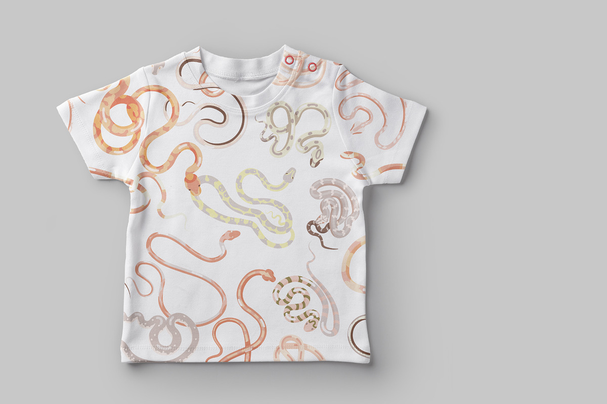 Snakes set and seamless, an Animal Illustration by Good Studio (Photo 9 of 10)