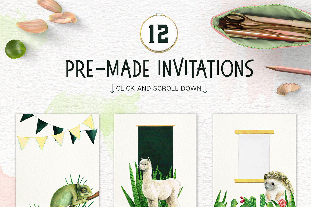 Cacti and Animals - Design Kit, an Animal Illustration by Lisa's Balcony (Photo 5 of 8)