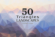 Triangles LANDSCAPES Collection, a Texture Graphic by ekaart (Thumbnail 1 of 10)