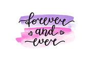 Forever and ever. Vector lettering., an Object Graphic by redcollegiya design (Thumbnail 4 of 4)