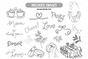 Whimsical Wedding Icons Clipart, an Illustration by TatiMockup (Thumbnail 5 of 6)