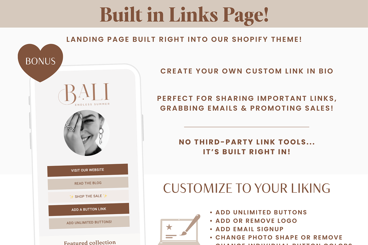 Neutral Shopify Theme for Jewelry, a Shopify Template by Macarons and Mimosas (Photo 9 of 10)