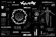 Cyberpunk Tech HUD Vector Pack, an Object Graphic by SergeyBitos (Thumbnail 4 of 6)
