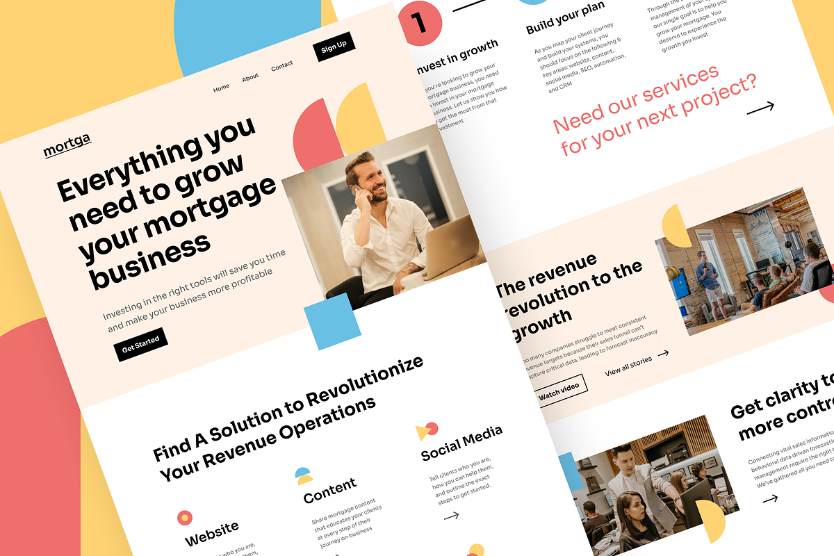 Figma Landing Page Template, a Landing Page Template by zroch design (Photo 7 of 12)