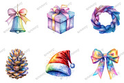 Iridescent Christmas Sublimation Cli, an Illustration by designcity5 (Thumbnail 3 of 5)