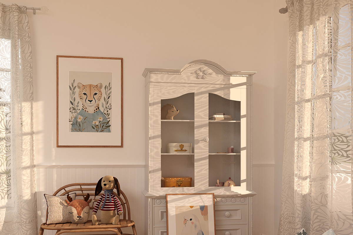 Vintage Nursery Prints, a Background Graphic by Purple (Photo 8 of 9)