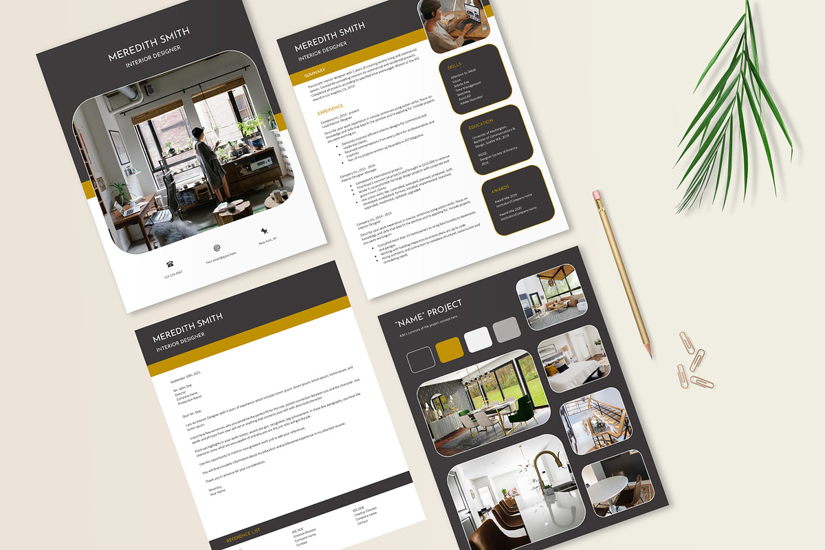 Interior Designer Resume Portfolio, a Resume Template by Stanin Studio (Photo 7 of 10)