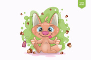Set of cute cartoon animals, an Animal Illustration by KENO Mascots (Thumbnail 8 of 9)
