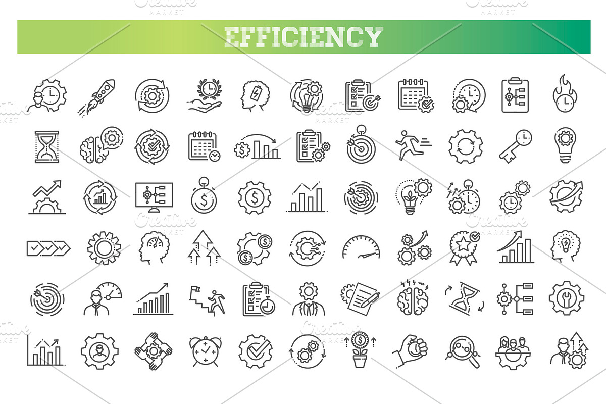 Productivity and efficiency line, a Finance Illustration by Tettygreen (Photo 1 of 3)