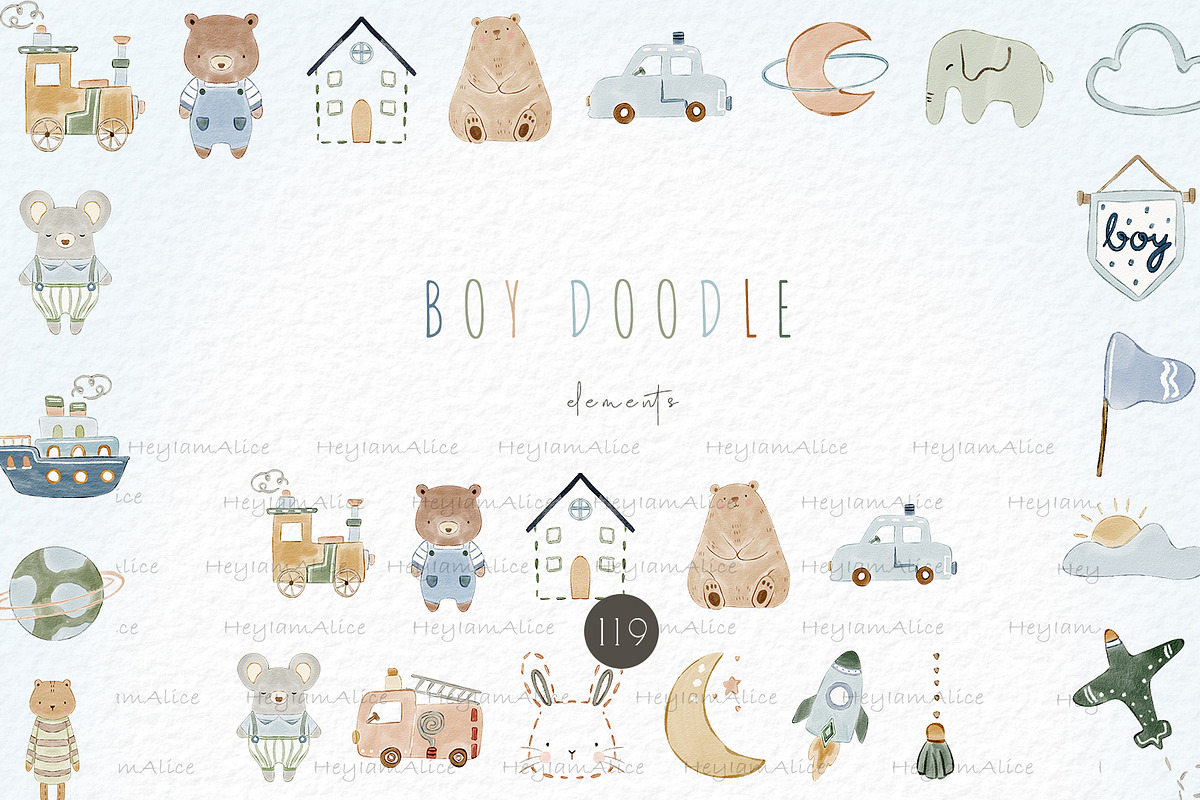 Boy Doodle, a Decorative Illustration by heyiamalice (Photo 3 of 20)