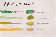 Procreate Oil and Acrylic Brushes, a Brush Add-On by Michal Design (Thumbnail 7 of 10)