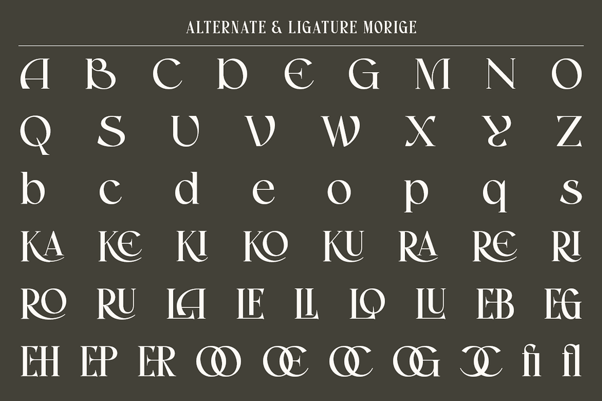 Morige - Elegant Serif Display, a Serif Font by roomspace creative lab (Photo 10 of 10)