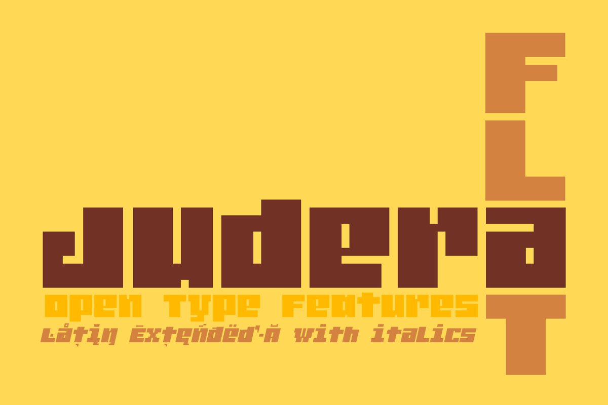 Judera Flat [2 fonts], a Sans Serif Font by deFharo (Photo 1 of 7)