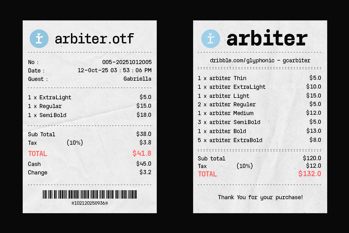 GC Arbiter — Mono Logic Typeface, a Sans Serif Font by Glyphonic (Photo 9 of 15)