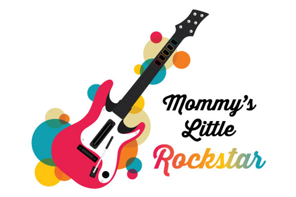 Mommy's Little Rockstar, an Illustration by LadyEaves