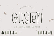 Glisten - Playful Font, a Script Font by Alpaprana (Thumbnail 1 of 12)