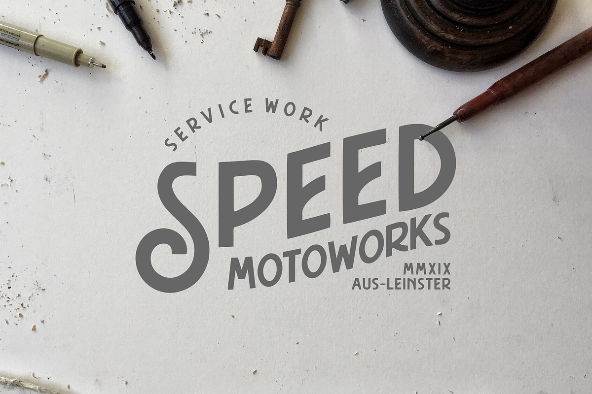 Hasthon - Vintage Font preview 5