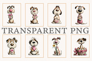 Whimsical Easter Dogs clipart, an Illustration by Designworld (Thumbnail 3 of 10)